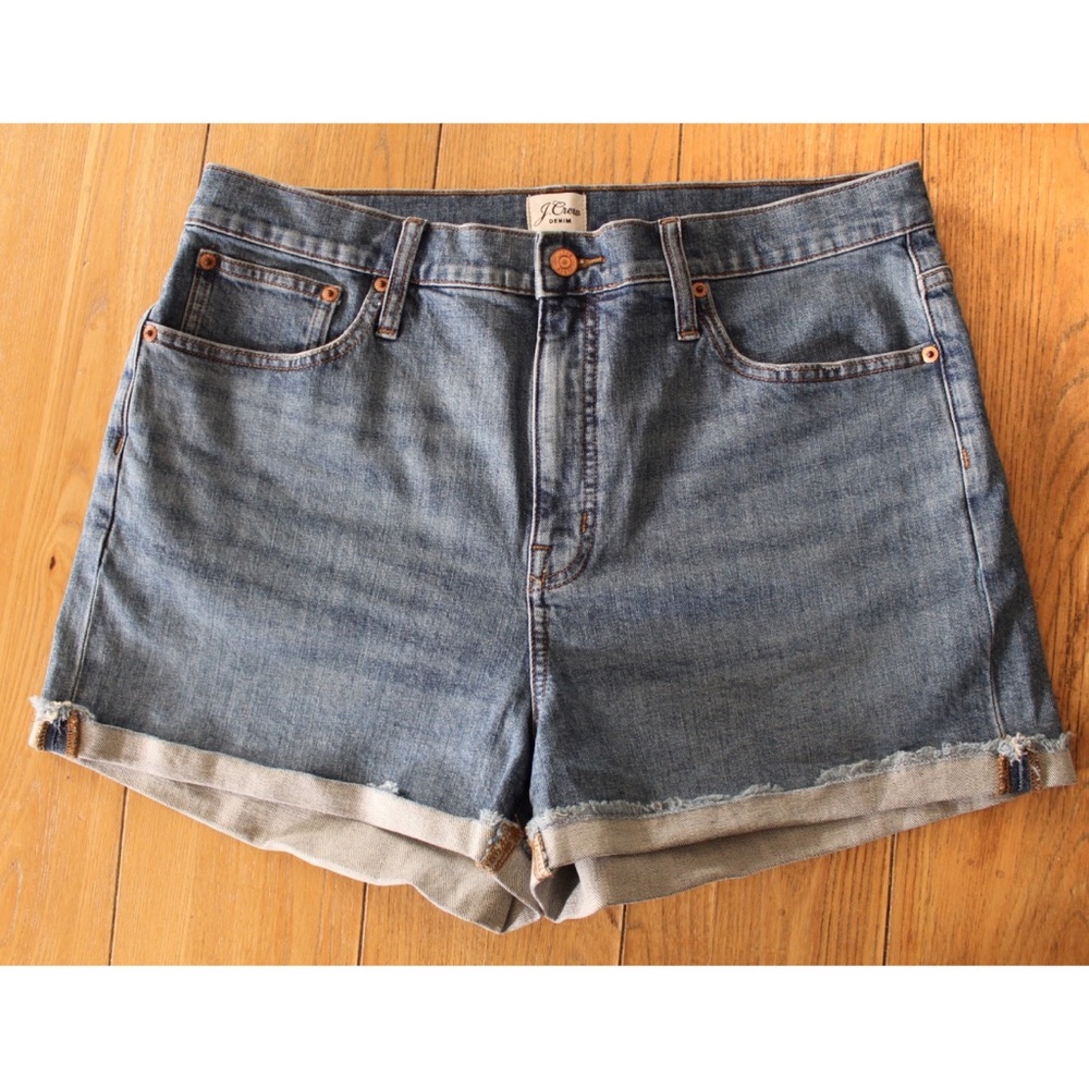 J.Crew Cuffed High Rise Shorts Preowned 32 14